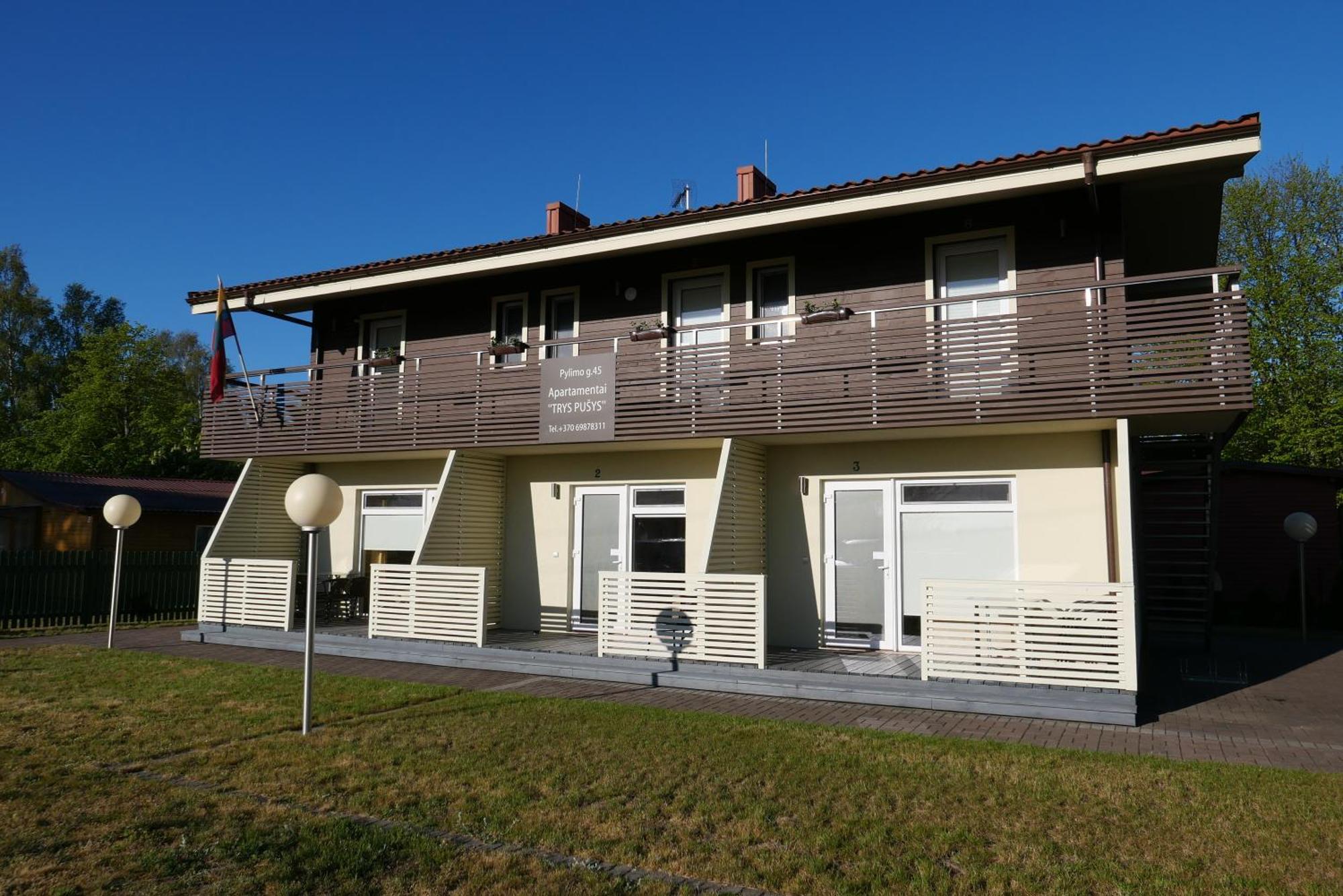 Apartamentai Trys Pusys Šventoji Eksteriør bilde